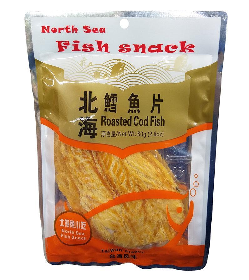 North Sea - Fish Snacks (Roasted Cod Fish), 2.8 Ounces (1 Bag) - Mighty Depot