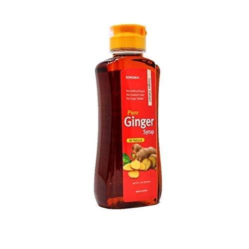 Songwha All Natural No Sugar Added Ginger Syrup - 335ml/12 fl. oz. - Mighty Depot