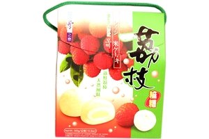 Creamed Filling Mochi (Lychee Flavor) - 10.5oz (Pack of 1) - Mighty Depot
