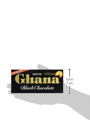 Lotte Ghana Black Chocolate Extra Cacao Japan Snack Dagashi - Mighty Depot