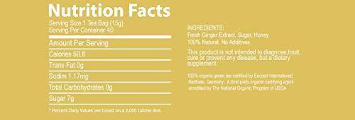 GoTo Tea Instant Crystal Honey Ginger Tea (40 Tea Bags) - Mighty Depot