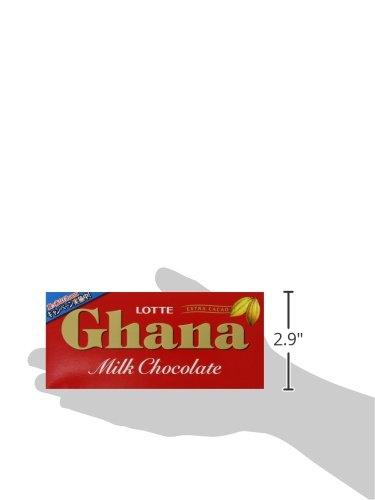 Lotte Ghana Milk Chocolate Bar, 1.76 Ounce (50g), 1 bar - Mighty Depot