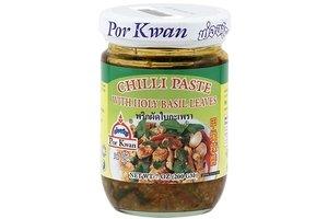 por-kwan chili paste with holy basil leaves - 7oz - Mighty Depot