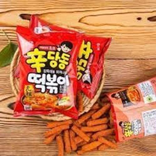 Orion Turtle Chips 2.83 oz & Sindangdong Tteokbokki 8.11 oz COMBO PACK (1 bag of each) (2 Bags Total) - Mighty Depot