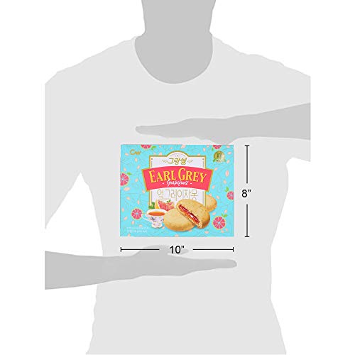 Cheongwoo, Grand-Shell Cookie Earl Grey Grapefruit, 9.38 Ounce - Mighty Depot