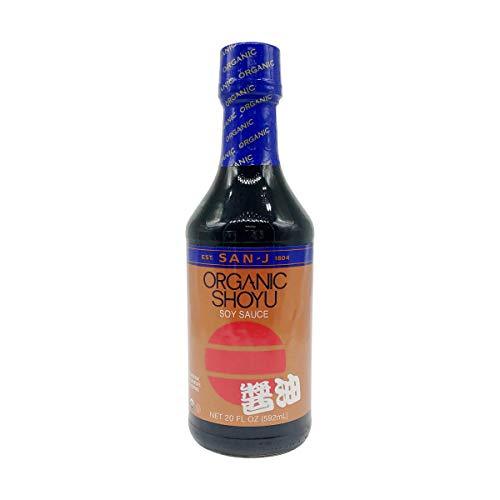 San J Sauce Soy Shoyu Bronze Organic, 20 oz - Mighty Depot