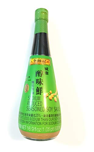Lee Kum Kee Sodium Reduced Seasoned Soy Sauce 16.9 Fl Oz And 1 Soy Sauce Dish減盐醇味鮮 - Mighty Depot