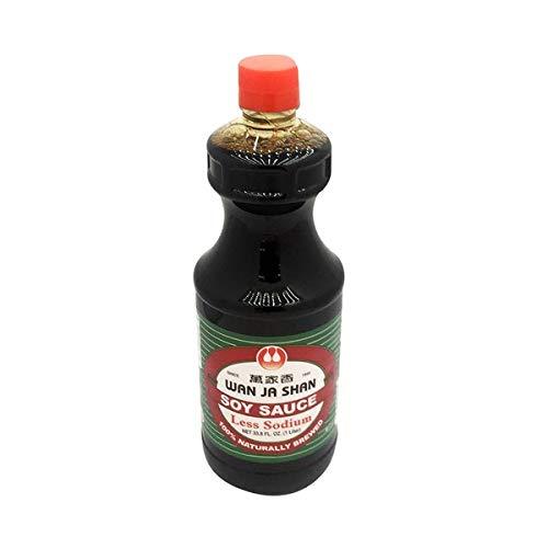 WAN JA SHAN, SOY SAUCE, LITE, Pack of 12, Size 33.8 FZ - No Artificial Ingredients Dairy Free Kosher Vegan - Mighty Depot