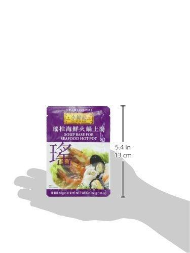 Lee Kum Kee Soup Base For Seafood Hot Pot, 1.8-Ounce Pouches (Pack of 12) - Mighty Depot