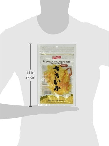 Shirakiku Dried Squid Sakiika Smoked, 2 Ounce - Mighty Depot