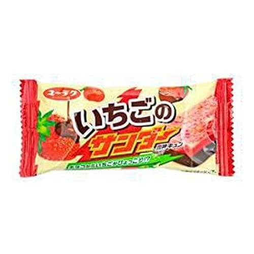 Black Thunder Strawberry flavor 0.8oz 20pcs Japanese Chocolate Bar Yurakuseika NInjapo - Mighty Depot