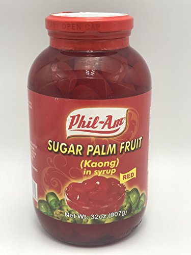 Sugar Palm Fruit in Syrup Red (Kaong Red) (2 pack) - Mighty Depot