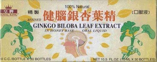 Royal King Ginkgo Biloba Leaf Extract 10ml X 30 Bottles - Mighty Depot