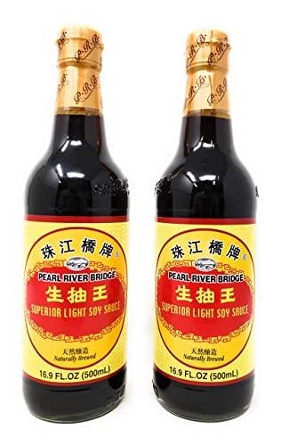 Pearl River Bridge Superior Light Soy Sauce Bottle, 16.9 Fl Oz (Pack of 2) - Mighty Depot