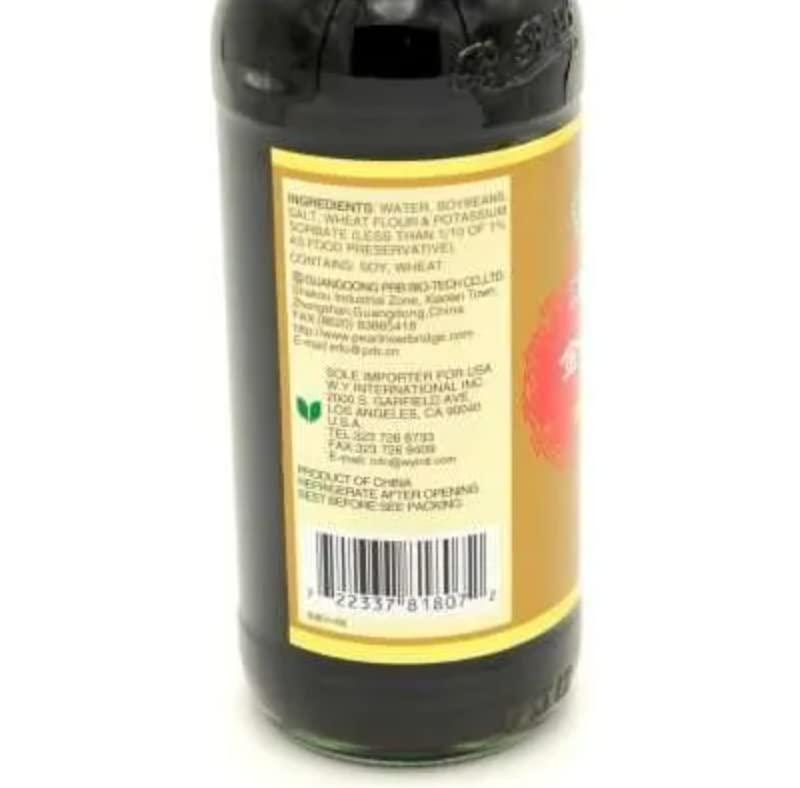 Pearl River Bridge Golden Label Superior Light Soy Sauce, 16.9 Ounces, 2 Bottles - Mighty Depot