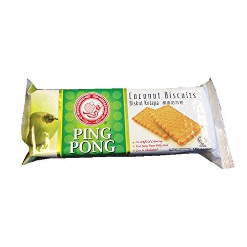 Ping Pong Biscuits, Butter Coconut, 5.2-ounce Pack (Pack of 1) - Mighty Depot