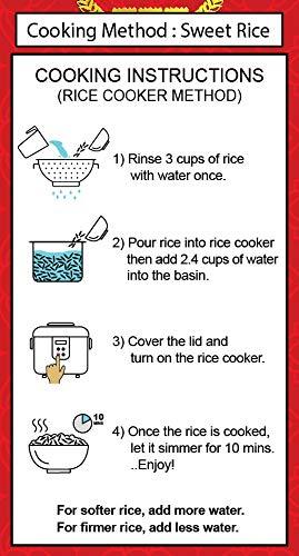 Three Lotus " Thai Sweet Rice ( Sticky Rice ) 5 lbs Premium import Grade - Mighty Depot