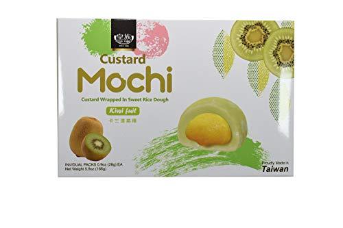 Japanese Custard Mochi - Kiwi Fruit - Japanese Mochi 168g - Mighty Depot