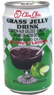 Chin Chin Grass Jelly Drink (Coconut Flavor) - 10.7oz (3 cans) - Mighty Depot