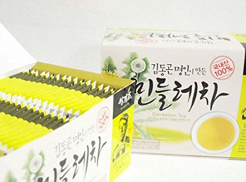Organic Dandelion Tea 40 Tea Bags, Premium Korean Herb - Mighty Depot