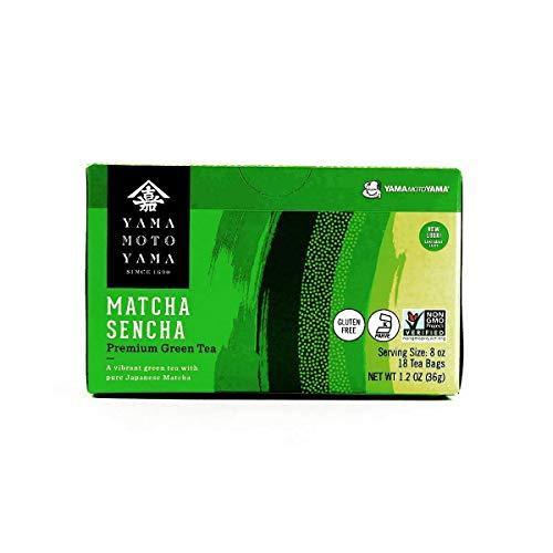Yamamotoyama Sencha Green Tea - 18 Tea Bags - Pack of 1 - Mighty Depot