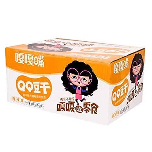 GAGAZUI QQ Tofu Beancurd snacks, 20 Sachets / 500g (Spicy Flavor) - Mighty Depot