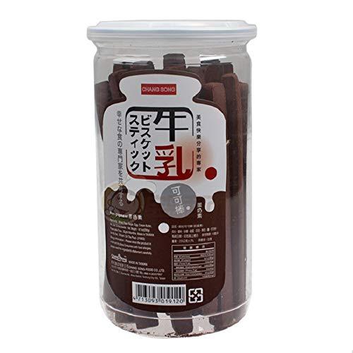 Feedmi Milk Biscuit Sticks, Breakfast bar, Kids snack, 4 flavor- Milk/ Chocolate/Sesame/Black Sugar, 8.11oz (Chocolate) - Mighty Depot