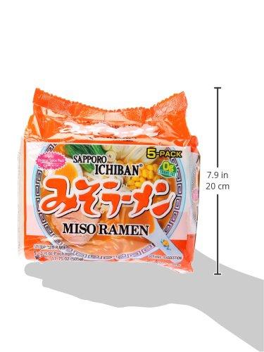 Sapporo Ichiban Instant Bag Miso Ramen Noodles, 17.75 Ounce - Mighty Depot