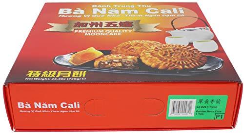 Ba Nam Cali Mooncake - Pandan(Lá Dú'a) - (1 Yolk) - Mighty Depot