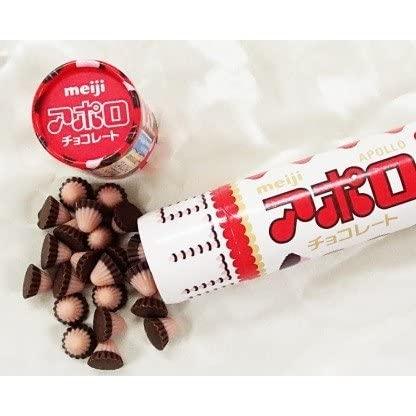 Meiji Apollo Chocolate Jumbo Tube 2.89oz (9 Pack) - Mighty Depot