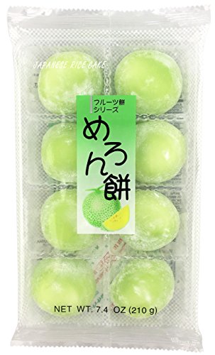 Fruits Mochi Daifuku Melon 7.4oz/210g (6pack) - Mighty Depot