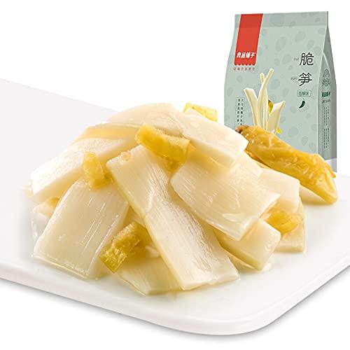 TUDOU Liangpinpuzi Crispy Bamboo Shoots with Pickled Peppers Snacks 188g 良品铺子 泡椒脆笋 小吃 零食 188g - Mighty Depot