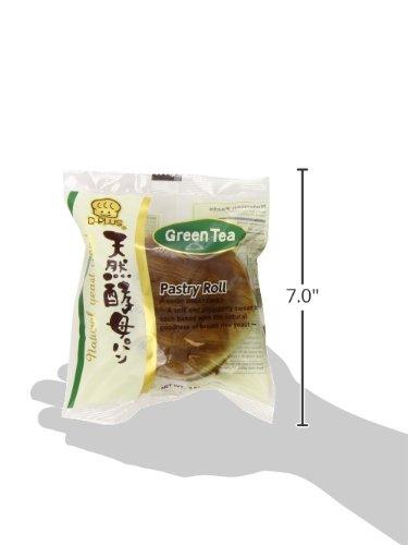 D-Plus - Japanese Bread Baked Wheat Cake (Green Tea), 2.82 Ounces, (Pack of 2) - Mighty Depot