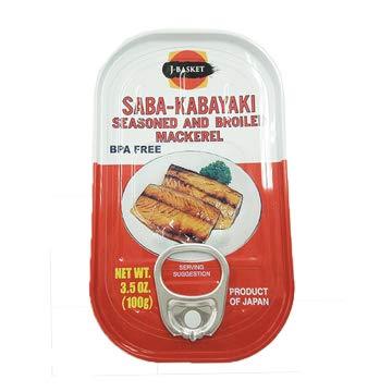 J-Basket Saba Mackerel Kabayaki, Teriyaki Flovor 3.5 oz x10 - Mighty Depot