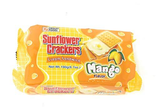 Croley Foods Sunflower Crackers, Mango Cream Sandwich, 6.7 oz (190g), 7-Pack - Mighty Depot