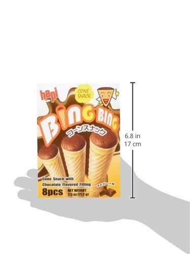 Hapi Bing Bing Ice Cream Scone Snack, Chocolate, 2.51 oz (Pack of 3) - Mighty Depot