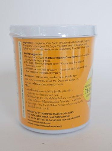 MAESRI Namya (Red) Curry Paste for Thai Style Noodle, Authentic Thai Crusine - Mighty Depot