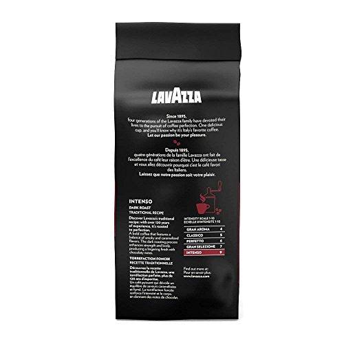 Lavazza Intenso Ground Coffee Blend, Dark Roast, 12-Ounce Bag - Mighty Depot