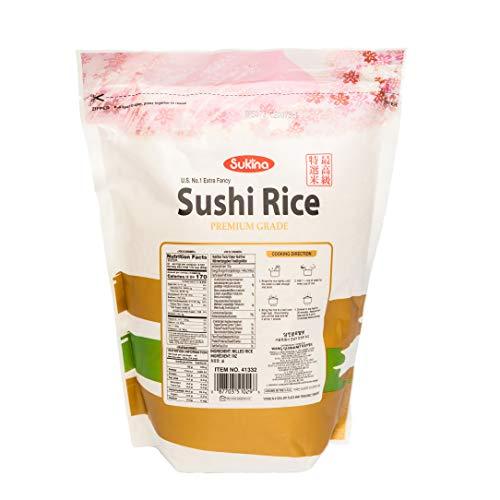 4.4 Pounds Sukina Sushi Rice Premium Grade, Pack of 1 - Mighty Depot