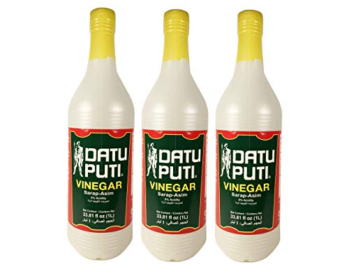 Datu Puti Cane Vinegar Pack of 3 Bottles (1 Liter Ea. - Mighty Depot