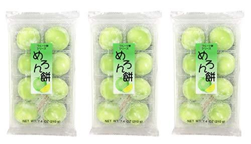 Fruits Mochi Daifuku Melon 7.4oz/210g (6pack) - Mighty Depot
