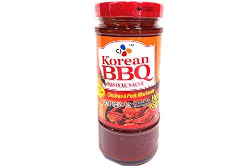 CJ Chicken & Pork BBQ Hot & Spicy Marinade, 17.64 Ounce (Pack of 3) - Mighty Depot