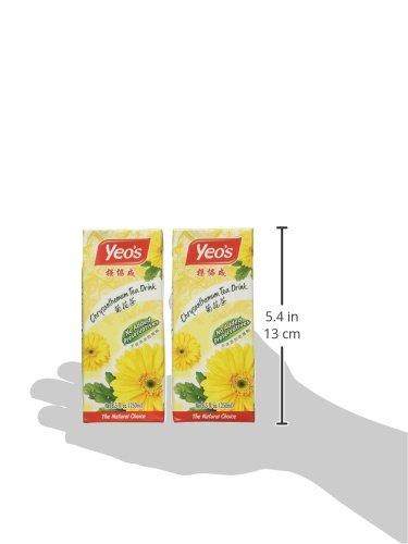 Yeo's Chrysanthemum Tea Drink, Lightly Infused Healthy Tea, Refreshing Asian Drinks, 250 ml (24 Pack) - Mighty Depot