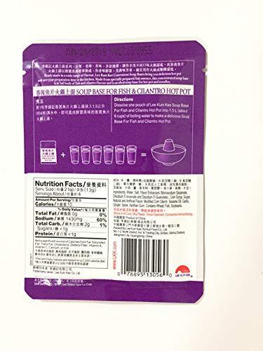 Lee Kum Kee Soup base for Fish & Cilantro Hot Pot 4 PACK (1.8 oz each) - Mighty Depot