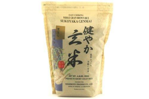 Sukoyaka Genmai (Whole Grain Brown Rice) 4.4 Lb (Pack of 3) by Shirakiku - Mighty Depot