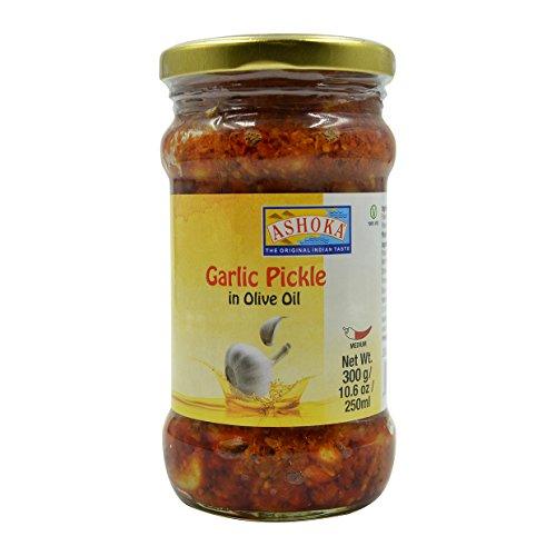 Ashoka - Garlic Pickle in Olive Oil - 12 oz - Mighty Depot