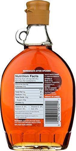 Shady Maple Farms, Syrup Maple Amber Grade A Organic, 12.7 Fl Oz - Mighty Depot