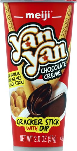 Meiji Yan Yan Creme Cracker Stick with Dip 2 Oz