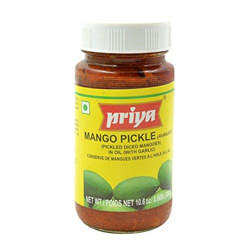 Priya, Mango Pickle (Avakaya), 300 Grams(gm) - Mighty Depot
