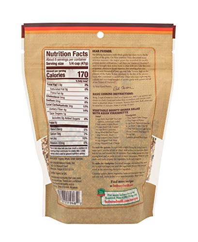 Bob's Red Mill Organic Tri-Color Quinoa Grain, 13 Oz - Mighty Depot